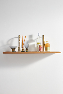 Yuna Scallop Wood Shelf - Thumbnail 3