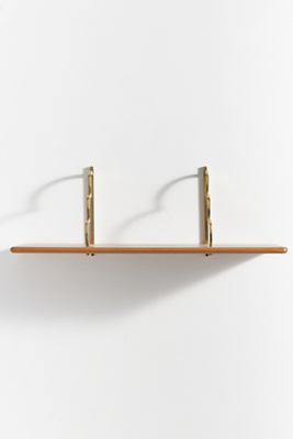 Yuna Scallop Wood Shelf - Thumbnail 2