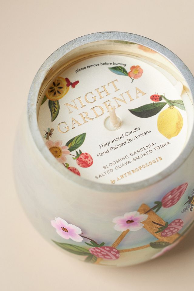 Fruity Monogram Floral Night Gardenia Glass Candle #2