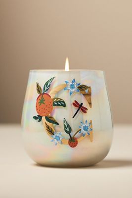 Fruity Monogram Floral Night Gardenia Glass Candle