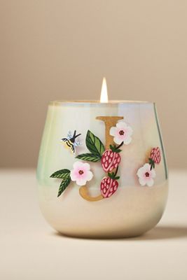 Fruity Monogram Floral Night Gardenia Glass Candle