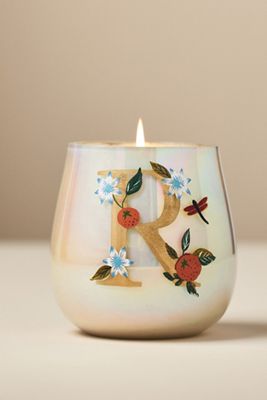Fruity Monogram Floral Night Gardenia Glass Candle
