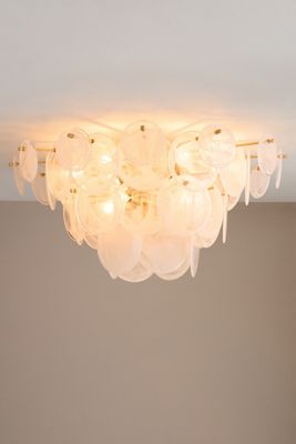 Loire Swirled Glass Grande Flush Mount