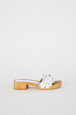 Shop Intentionally Blank Mar Mule Sandals In White