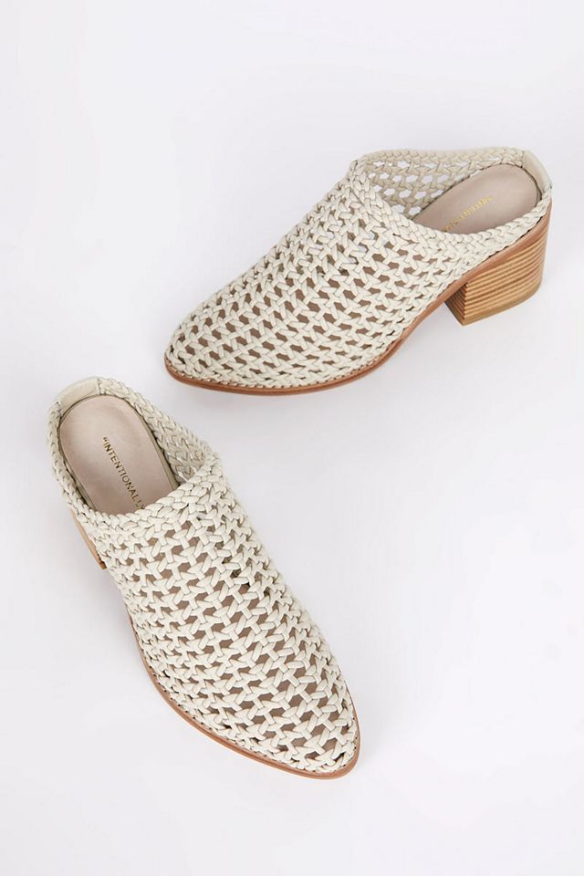 Intentionally Blank Caps Heeled Mules #1