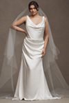 Wtoo by Watters Gigi Draped U-Neck Column Wedding Gown