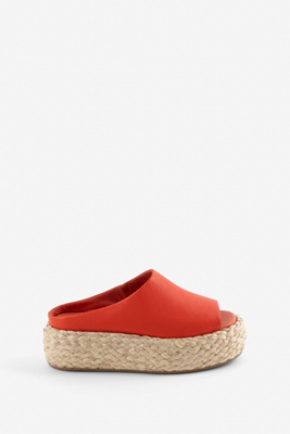 Intentionally Blank Hightide Sandals In Red