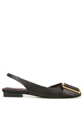 Sarto Tracy Slingback Flats In Black