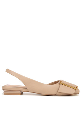 Sarto Tracy Slingback Flats In White