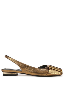 Sarto Tracy Slingback Flats In Brown