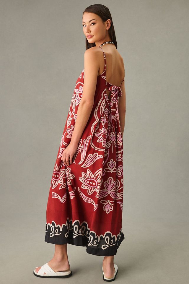 Square-Neck Pleated Dress #2