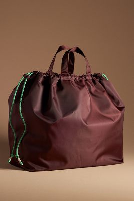 Shop Clare V Sac Tout Nylon Bag In Brown