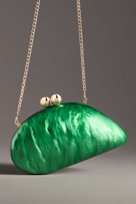 Shop Rae Of Light Shell Clutch In Green