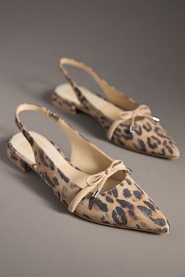 フラットシューズ SATIN SLINGBACK Saint Laurent Yasmeen satin slingback pumps Saint Laurent