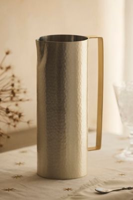 Two-Tone Metallic Pitcher