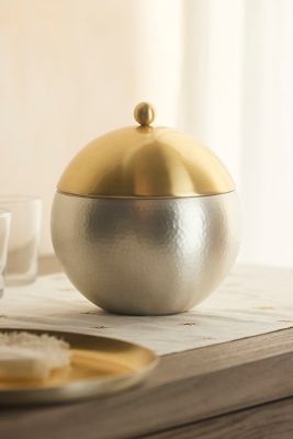 Two-Tone Metallic Ice Bucket