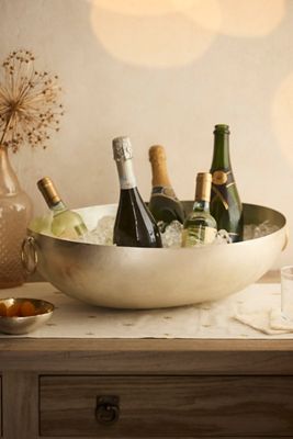 Two-Tone Metallic Beverage Tub