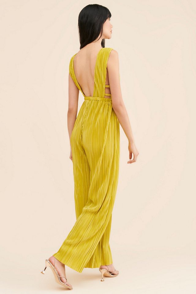 Line + Dot Indira Plissé Jumpsuit #1