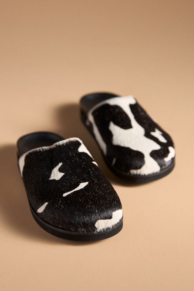 By Anthropologie Calf-Hair Clogs #1
