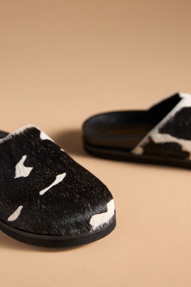 By Anthropologie Calf-Hair Clogs #2