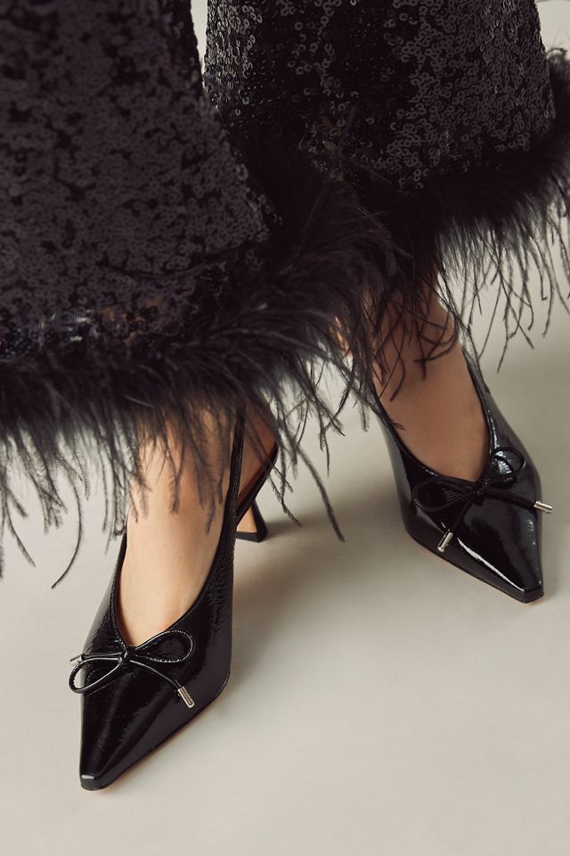 By Anthropologie Snip-Toe Slingback Heels #1