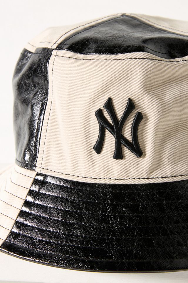 '47 New York Yankees Patchwork Leather Bucket Hat #2