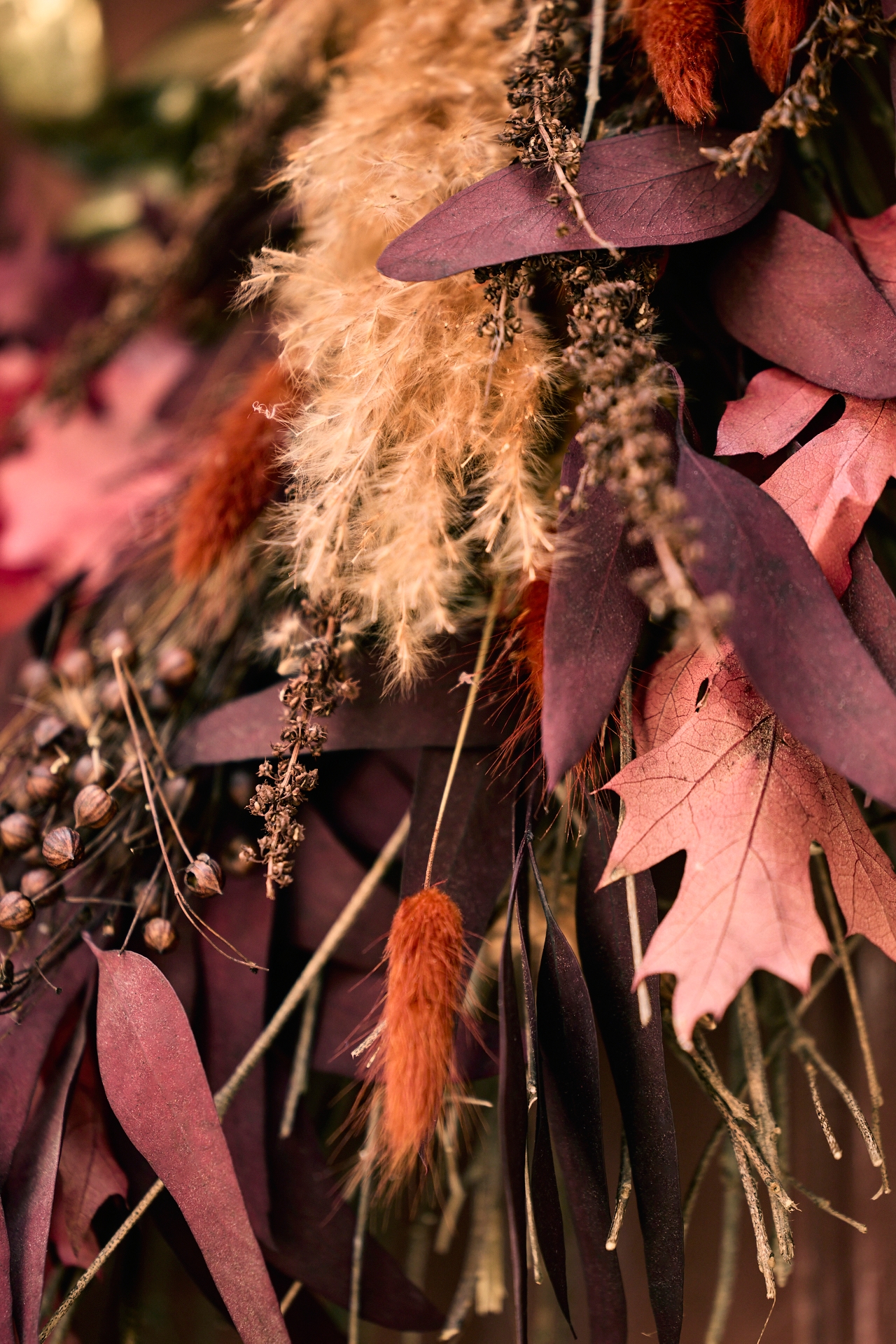 Dried Autumnal Embrace Wreath