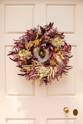Dried Autumn Wildflower Wreath