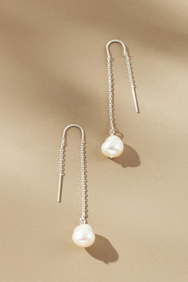 Set & Stones Sabina Threader Earrings In Silver