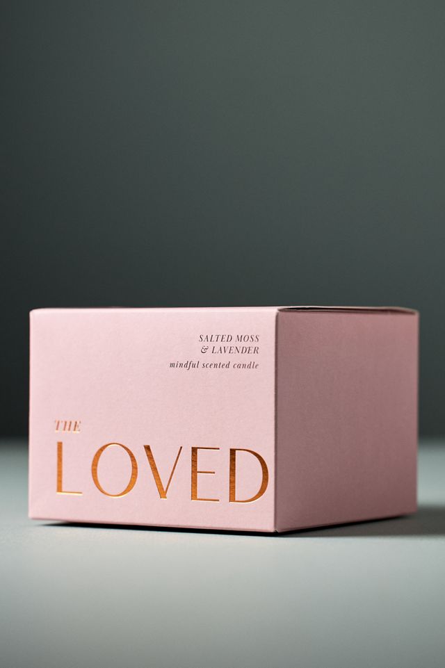 The Loved Woody Salted Moss & Lavender Glass Candle #2
