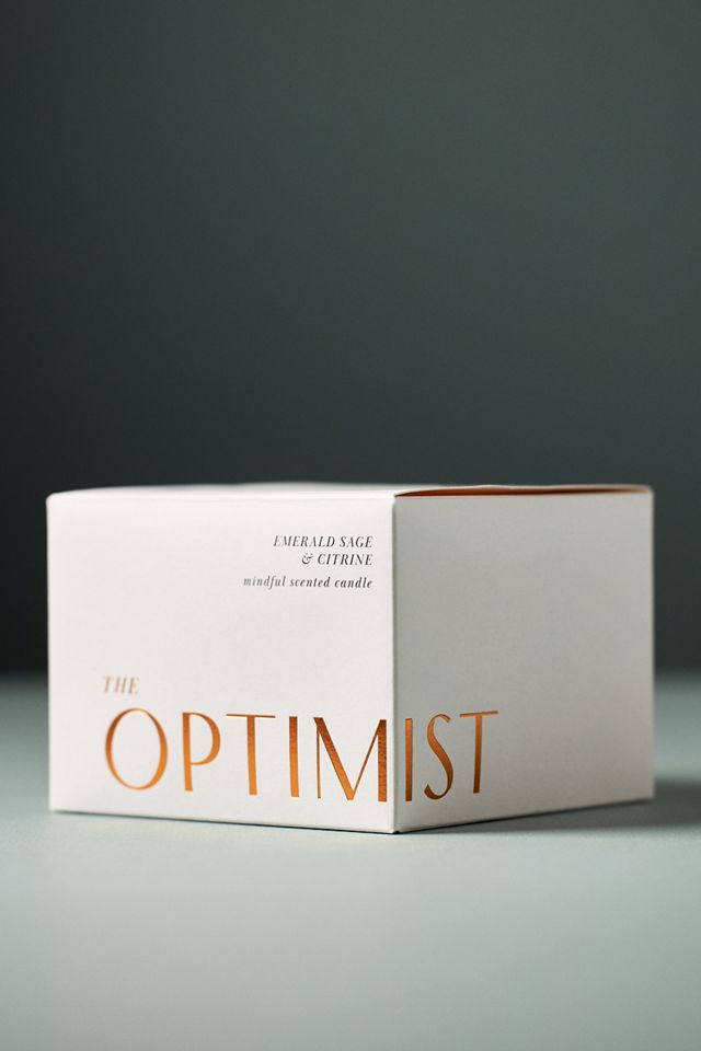 The Optimist Fresh Emerald Sage & Citrine Glass Candle #2
