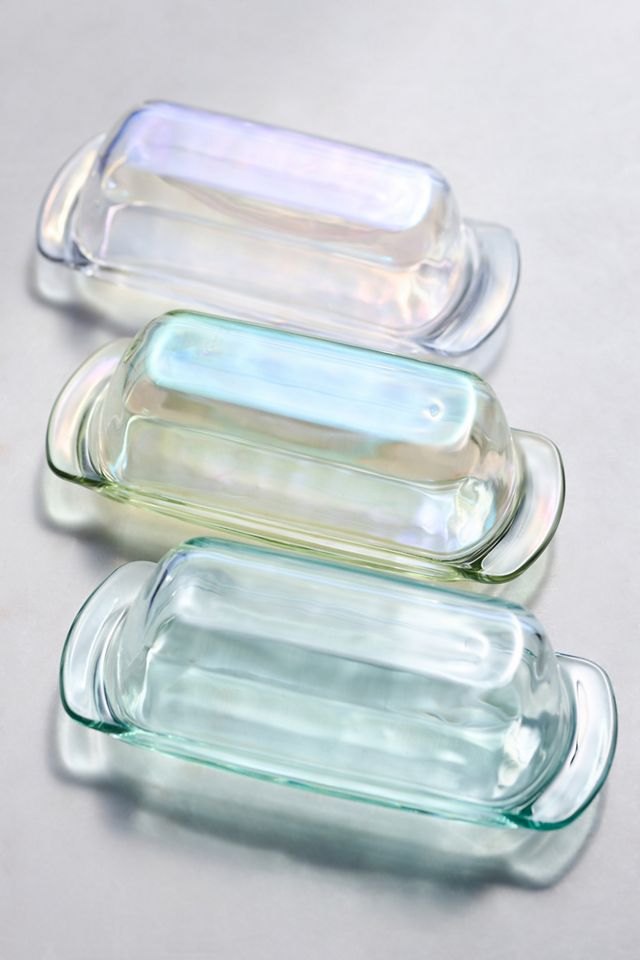 Joan Soda Glass Butter Dish #1