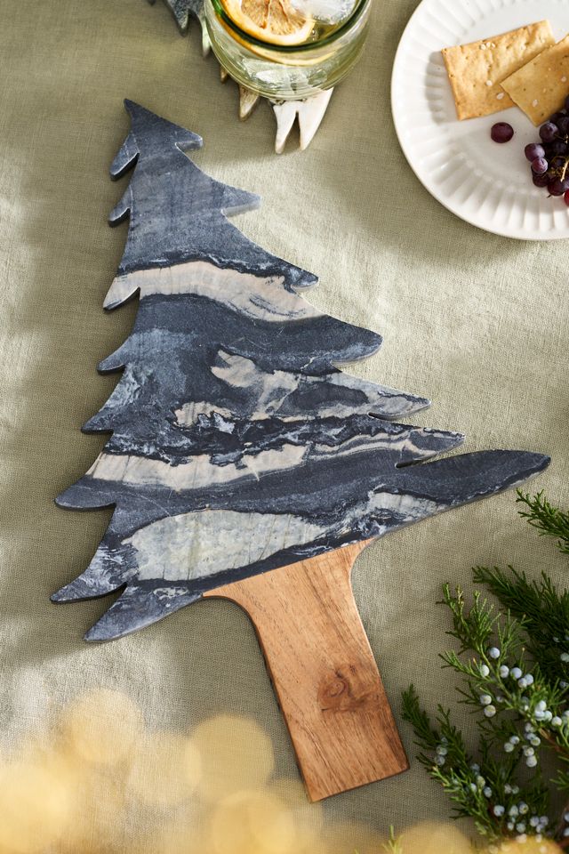Evergreen Marble + Wood Serving Board #1