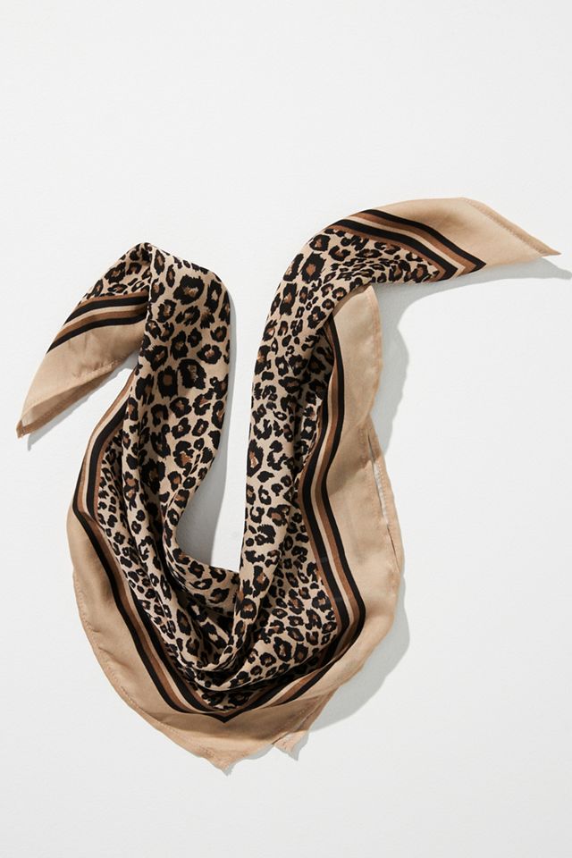 Bl-nk Neutral Cheetah Print Scarf #1