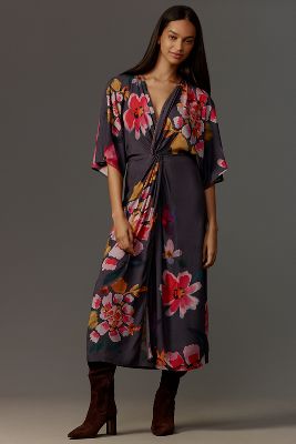 Anthropologie outlet Bl-nk London One Size mixed-floral Kimono