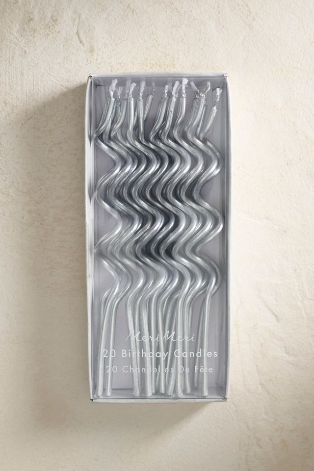 Metallic Swirl Celebration Candles, Set of 20 #1