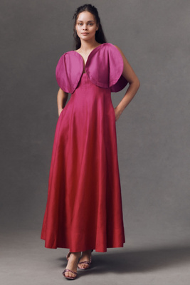 Acler Evanton Ombre Maxi Dress In Purple