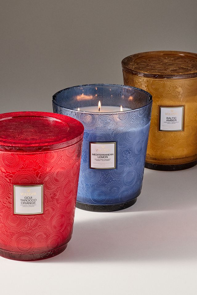 Voluspa Japonica Mediterranean Lemon Glass Jar Candle #5