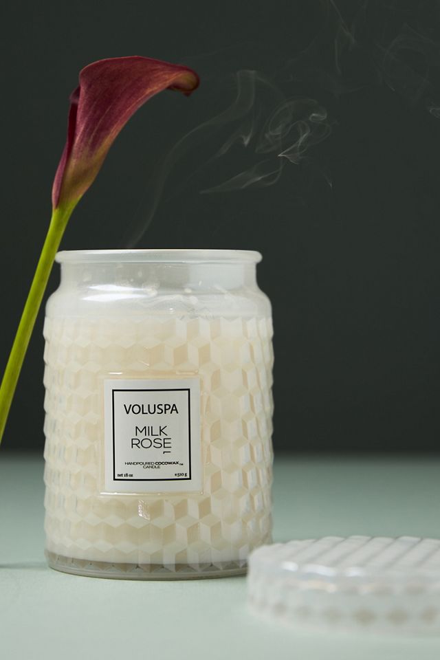 Voluspa Milk Rose Glass Jar Candle #1