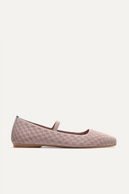 Rothys The Max Square Mary Jane Flats In Purple