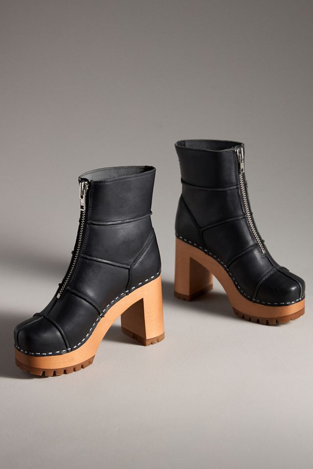 Swedish Hasbeens Rough Stitched Ankle Boots #1