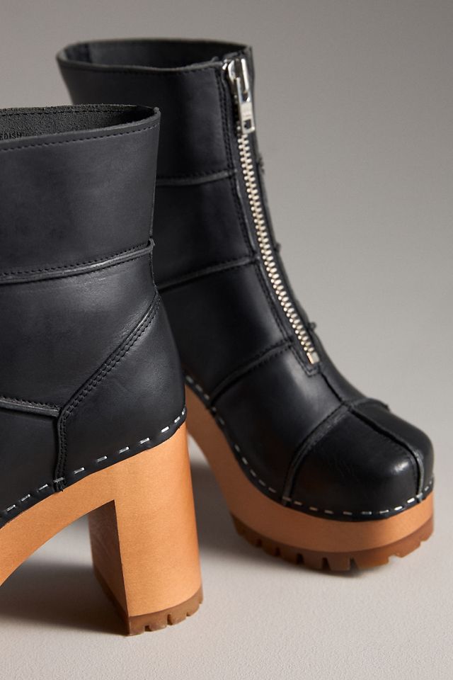 Swedish Hasbeens Rough Stitched Ankle Boots | Anthropologie