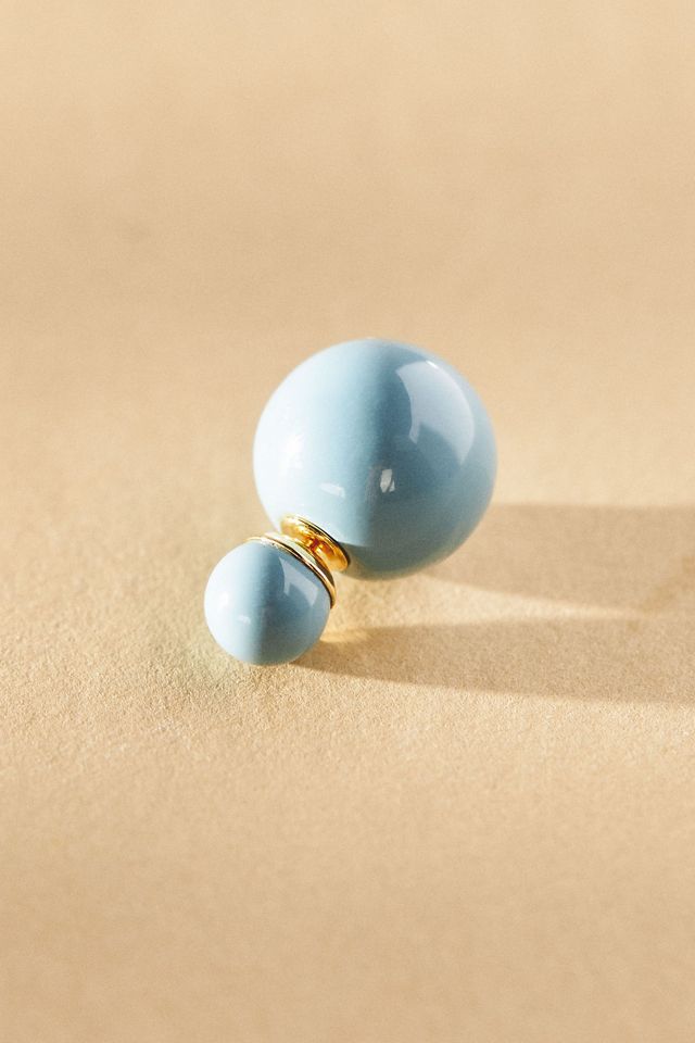 Shashi Double Ball Front-Back Earrings #2