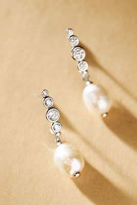 NADRI SIREN FRESHWATER PEARL DROP EARRINGS 