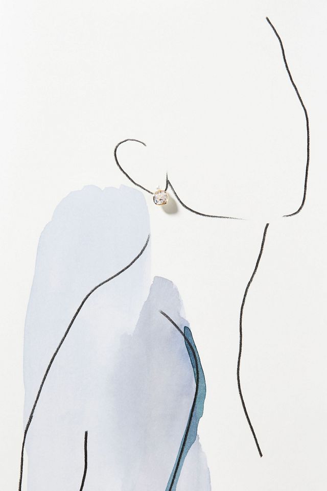 Pearl & Crystal Drop Earrings #1