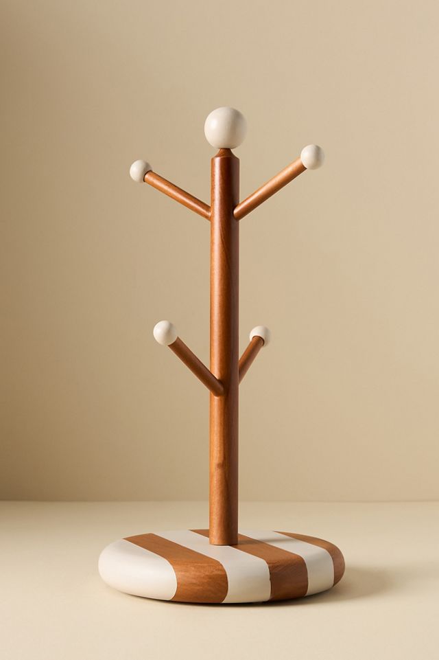 Catania Wooden Mug Tree Rack #2