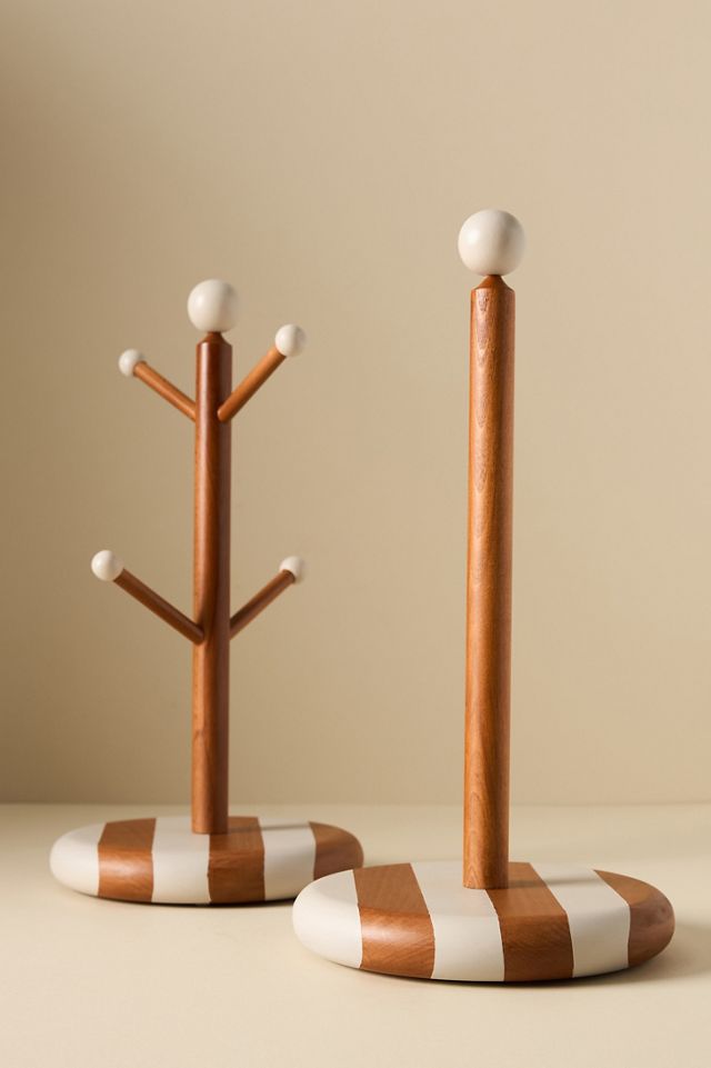 Catania Wooden Paper Towel Holder #1