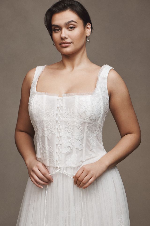 Willowby by Watters Colby Corset Tulle Two-Piece Wedding Gown #5