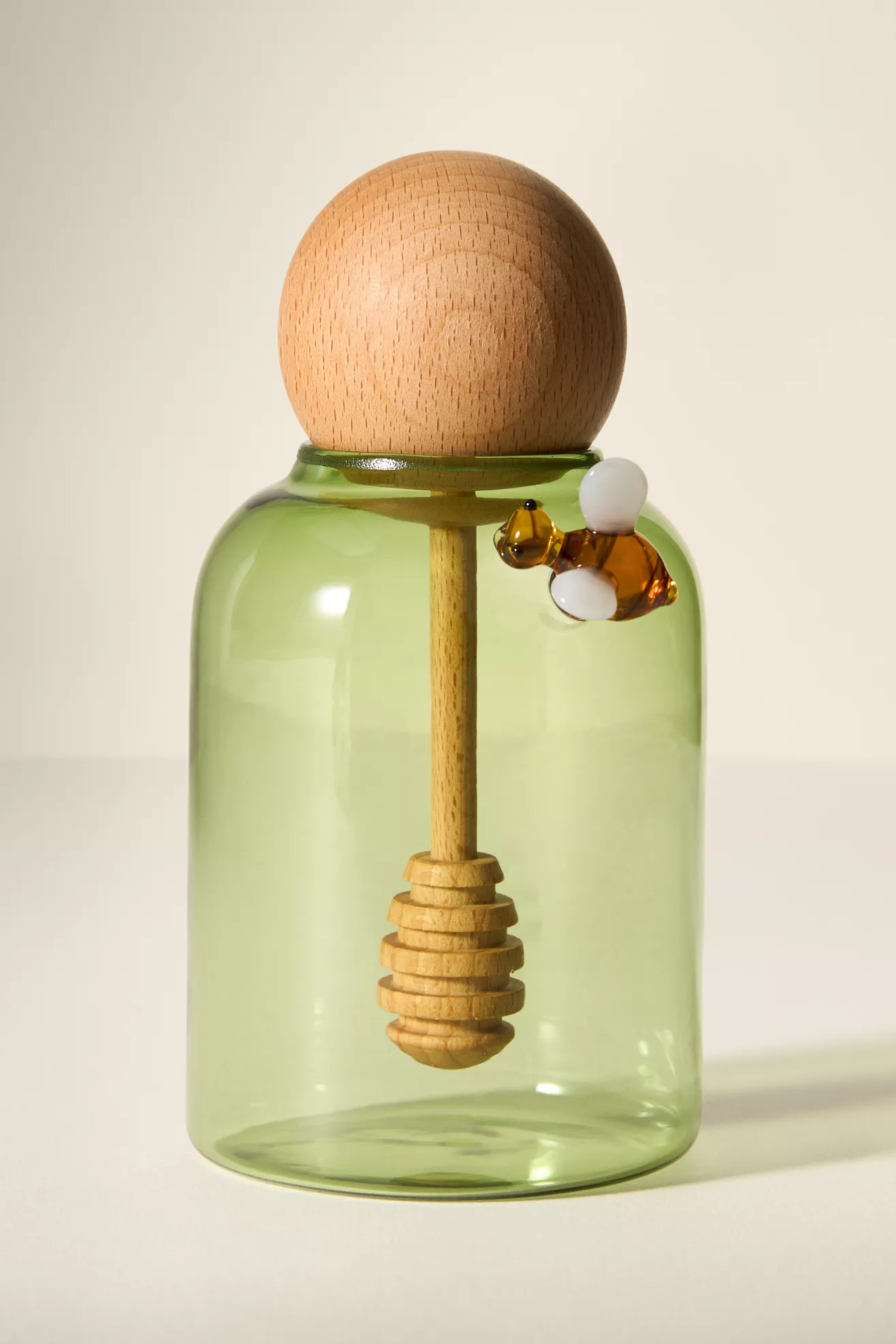 Catania Glass Honey Pot