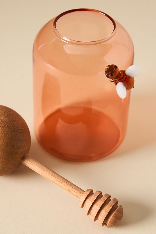 Catania Glass Honey Pot #2